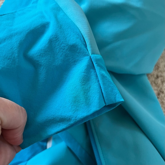 PATAGONIA Polartec Adze Full Zip Jacket W/ Logo Teal Blue - Picture 12 of 12